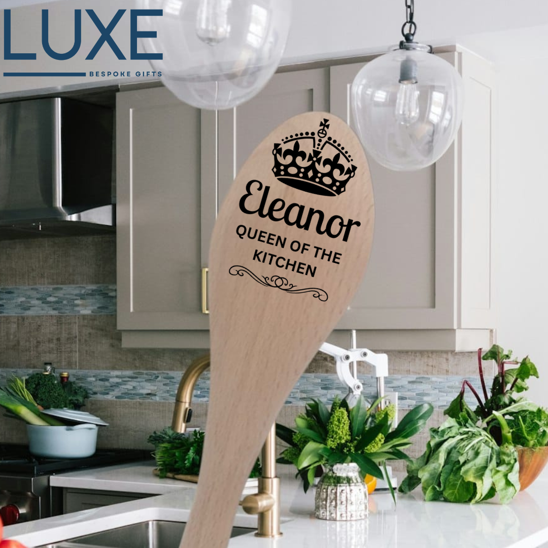 Personalised Queen Of The Kitchen - Wooden Spoon